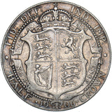 1906 Halfcrown - Edward VII British Silver Coin