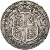 1906 Halfcrown - Edward VII British Silver Coin