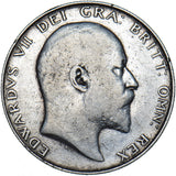 1907 Halfcrown - Edward VII British Silver Coin