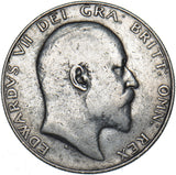 1908 Halfcrown - Edward VII British Silver Coin