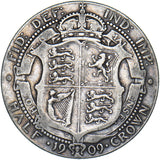 1909 Halfcrown - Edward VII British Silver Coin