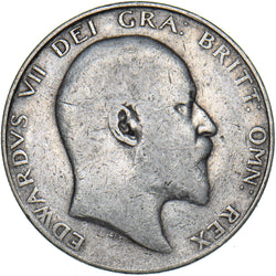 1910 Halfcrown - Edward VII British Silver Coin