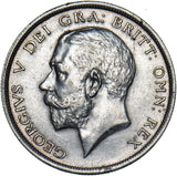 1915 Halfcrown - George V British Silver Coin - Very Nice