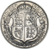 1915 Halfcrown - George V British Silver Coin - Very Nice