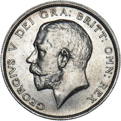 1915 Halfcrown - George V British Silver Coin - Very Nice