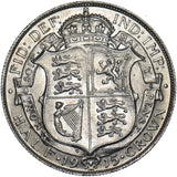 1915 Halfcrown - George V British Silver Coin - Very Nice