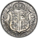 1924 Halfcrown - George V British Silver Coin - Very Nice