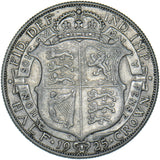 1925 Halfcrown - George V British Silver Coin