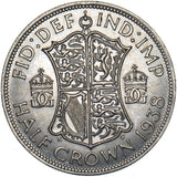 1938 Halfcrown - George VI British Silver Coin - Superb