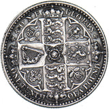 1849 Godless Florin - Victoria British Silver Coin - Very Nice