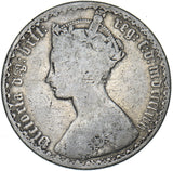 1867 Gothic Florin - Victoria British Silver Coin