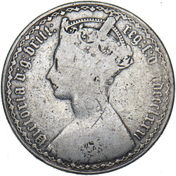 1881 Gothic Florin (xxri Flaw) - Victoria British Silver Coin