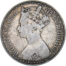 1883 Gothic Florin - Victoria British Silver Coin