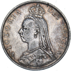 1892 Florin - Victoria British Silver Coin - Nice