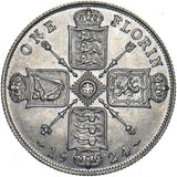 1924 Florin - George V British Silver Coin - Very Nice