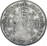 1668 Shilling - Charles II British Silver Coin