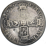 1703 VIGO Shilling - Anne British Silver Coin