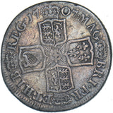 1707 E Shilling (Edinburgh Mint) - Anne British Silver Coin