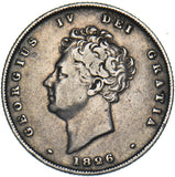 1826 Shilling - George IV British Silver Coin