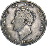 1829 Shilling - George IV British Silver Coin