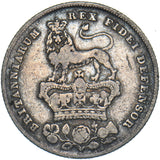 1829 Shilling - George IV British Silver Coin