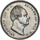 1837 Shilling - William IV British Silver Coin - Very Nice