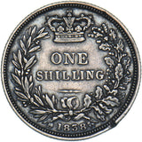 1838 Shilling (Edge Damage) - Victoria British Silver Coin