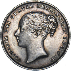 1839 Shilling - Victoria British Silver Coin - Nice