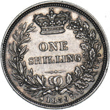 1839 Shilling - Victoria British Silver Coin - Nice