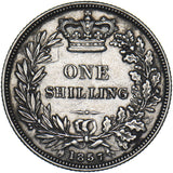 1857 Shilling - Victoria British Silver Coin