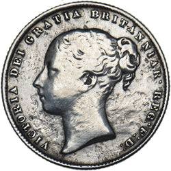 1862 Shilling - Victoria British Silver Coin