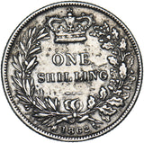 1862 Shilling - Victoria British Silver Coin