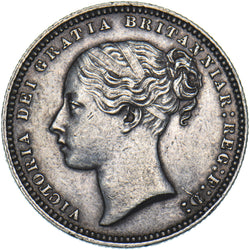 1868 Shilling (Die no. 36) - Victoria British Silver Coin - Very Nice