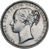 1871 Shilling (Die no. 12) - Victoria British Silver Coin - Nice