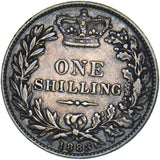 1883 Shilling - Victoria British Silver Coin - Nice