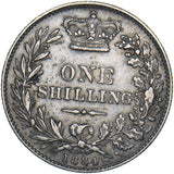 1884 Shilling - Victoria British Silver Coin - Nice