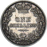 1885 Shilling - Victoria British Silver Coin - Nice