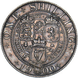 1900 Shilling - Victoria British Silver Coin - Very Nice