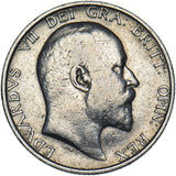 1909 Shilling - Edward VII British Silver Coin