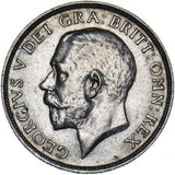 1911 Shilling - George V British Silver Coin - Very Nice