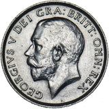 1911 Shilling - George V British Silver Coin - Very Nice