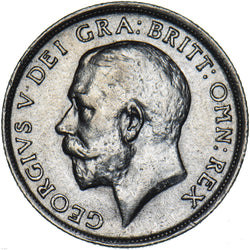 1914 Shilling - George V British Silver Coin - Very Nice