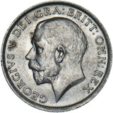 1915 Shilling - George V British Silver Coin - Very Nice