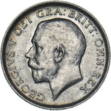 1917 Shilling - George V British Silver Coin - Very Nice