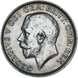 1918 Shilling - George V British Silver Coin - Very Nice