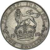 1920 Shilling - George V British Silver Coin - Very Nice