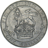 1922 Shilling - George V British Silver Coin - Superb