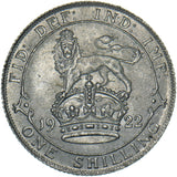 1922 Shilling - George V British Silver Coin - Very Nice