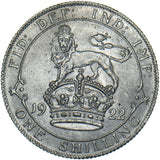 1922 Shilling - George V British Silver Coin - Very Nice