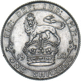 1923 Shilling - George V British Silver Coin - Very Nice